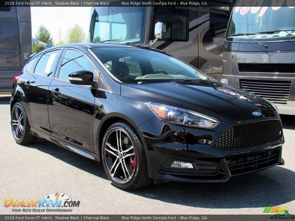 2018 Ford Focus ST Hatch Shadow Black / Charcoal Black Photo #7