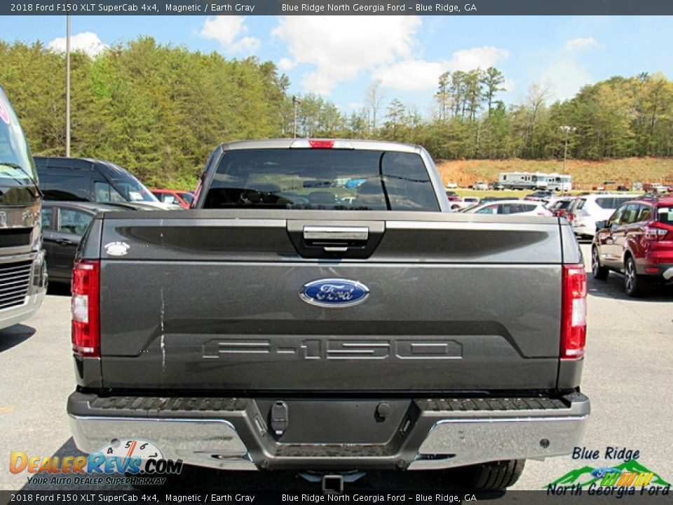2018 Ford F150 XLT SuperCab 4x4 Magnetic / Earth Gray Photo #4