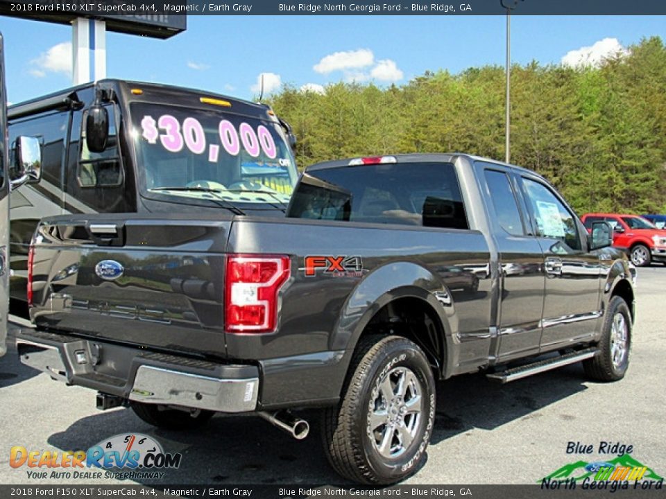 2018 Ford F150 XLT SuperCab 4x4 Magnetic / Earth Gray Photo #5