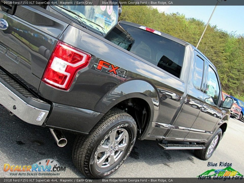 2018 Ford F150 XLT SuperCab 4x4 Magnetic / Earth Gray Photo #32