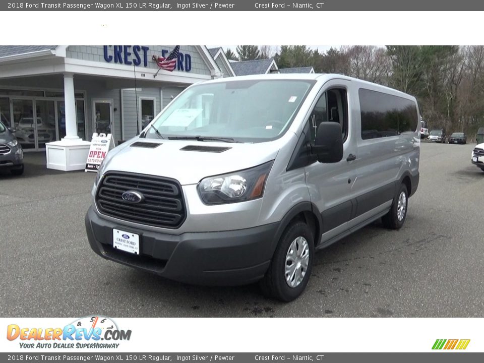 2018 Ford Transit Passenger Wagon XL 150 LR Regular Ingot Silver / Pewter Photo #3