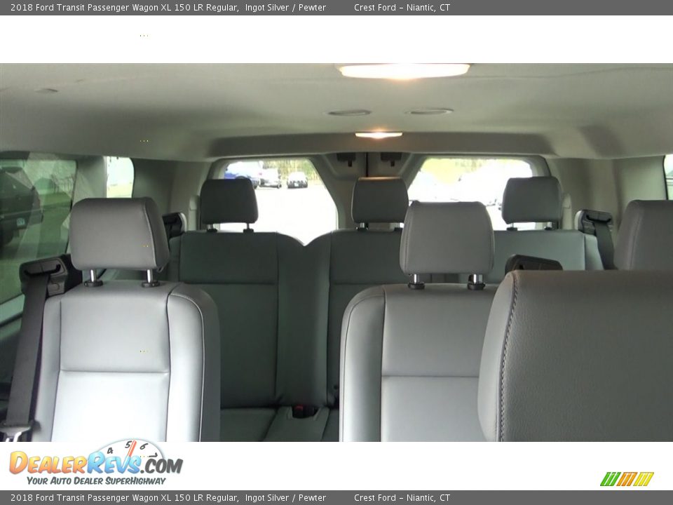 Rear Seat of 2018 Ford Transit Passenger Wagon XL 150 LR Regular Photo #21