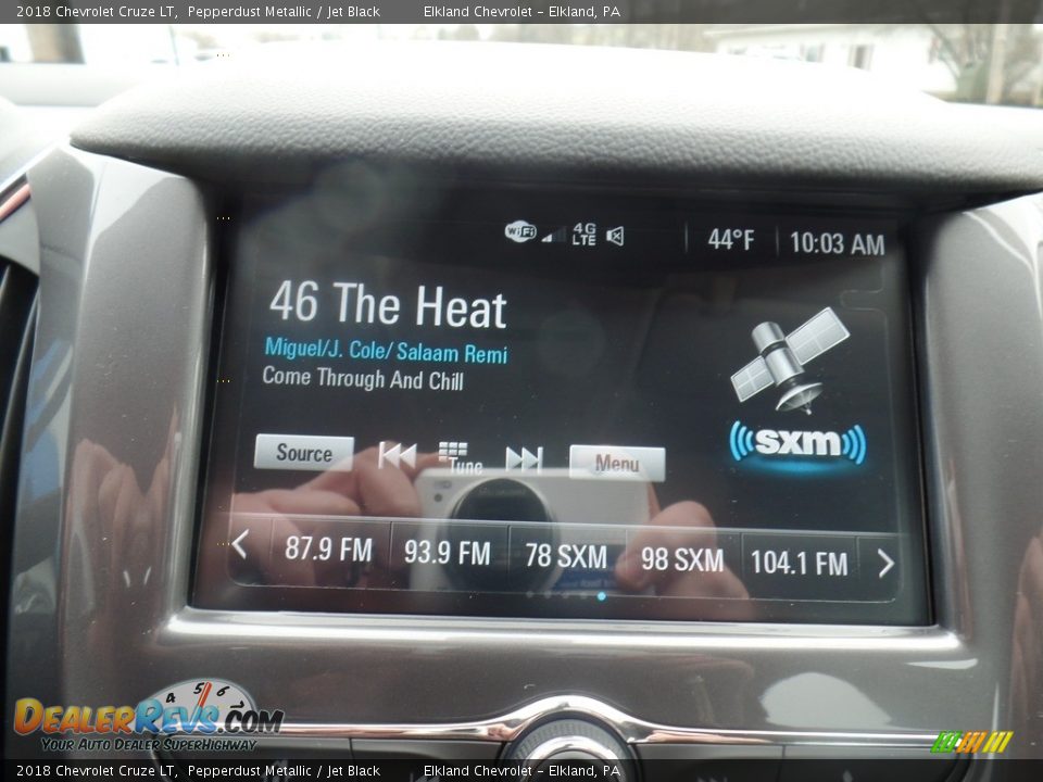 2018 Chevrolet Cruze LT Pepperdust Metallic / Jet Black Photo #27