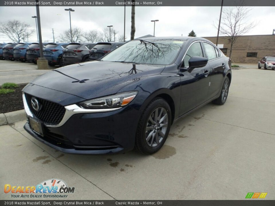 2018 Mazda Mazda6 Sport Deep Crystal Blue Mica / Black Photo #1