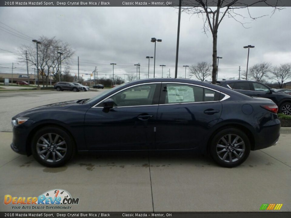 2018 Mazda Mazda6 Sport Deep Crystal Blue Mica / Black Photo #2
