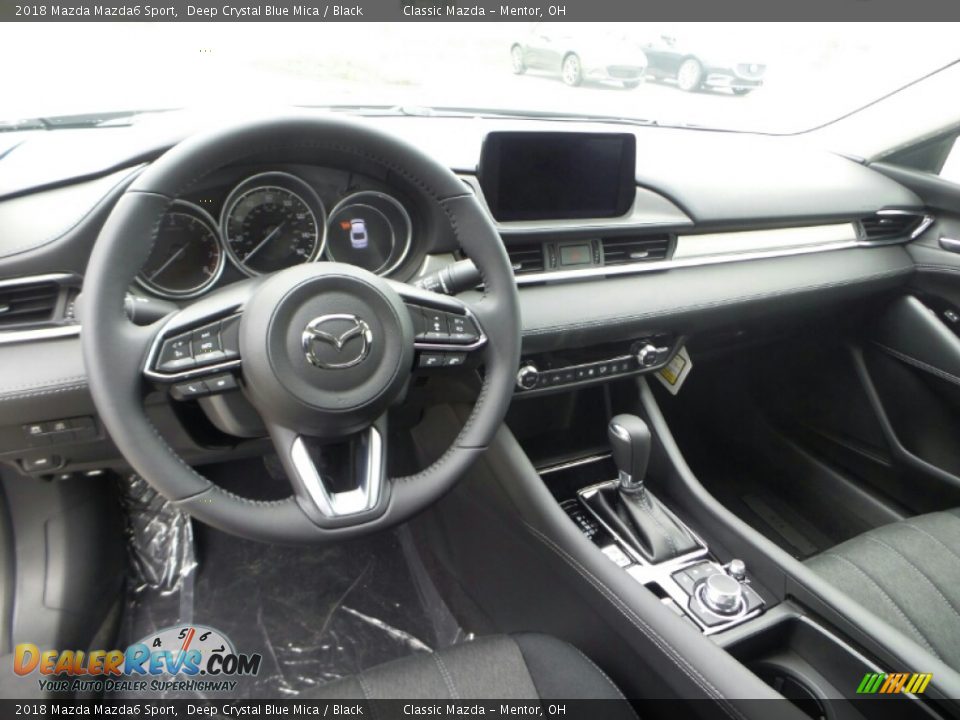 2018 Mazda Mazda6 Sport Deep Crystal Blue Mica / Black Photo #3