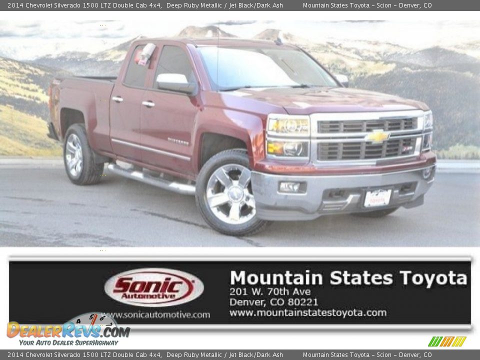 2014 Chevrolet Silverado 1500 LTZ Double Cab 4x4 Deep Ruby Metallic / Jet Black/Dark Ash Photo #1