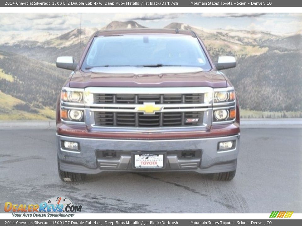 2014 Chevrolet Silverado 1500 LTZ Double Cab 4x4 Deep Ruby Metallic / Jet Black/Dark Ash Photo #4
