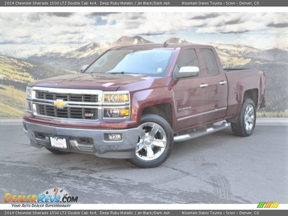 2014 Chevrolet Silverado 1500 LTZ Double Cab 4x4 Deep Ruby Metallic / Jet Black/Dark Ash Photo #5