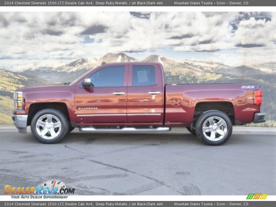 2014 Chevrolet Silverado 1500 LTZ Double Cab 4x4 Deep Ruby Metallic / Jet Black/Dark Ash Photo #6