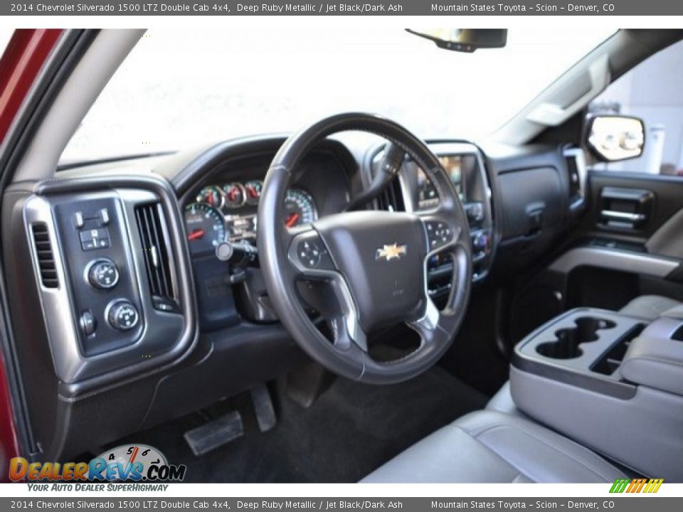 2014 Chevrolet Silverado 1500 LTZ Double Cab 4x4 Deep Ruby Metallic / Jet Black/Dark Ash Photo #10