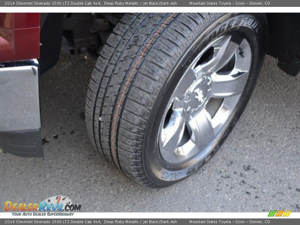 2014 Chevrolet Silverado 1500 LTZ Double Cab 4x4 Deep Ruby Metallic / Jet Black/Dark Ash Photo #28