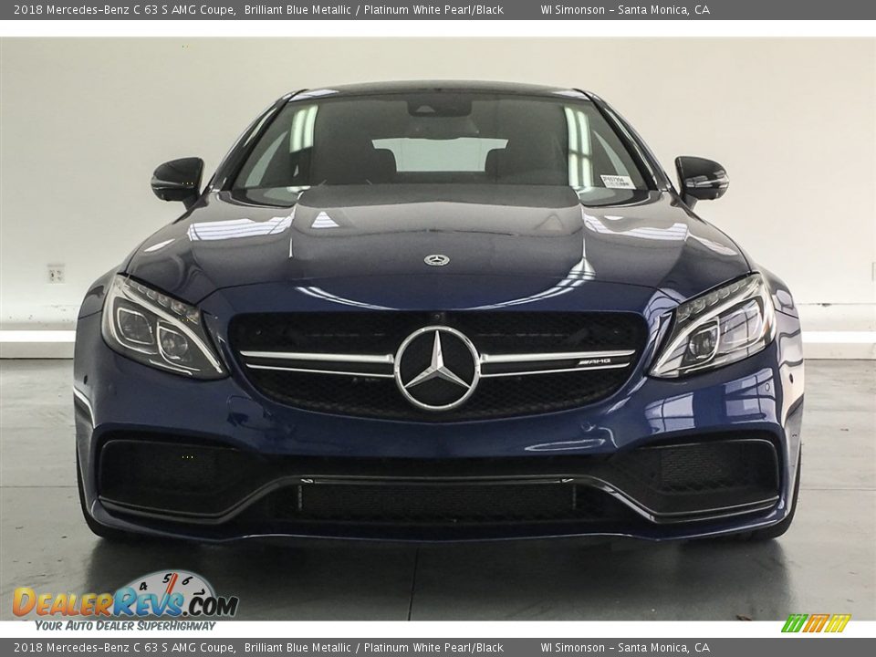 Brilliant Blue Metallic 2018 Mercedes-Benz C 63 S AMG Coupe Photo #2