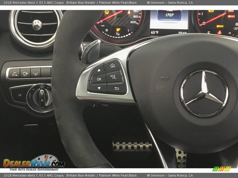 2018 Mercedes-Benz C 63 S AMG Coupe Steering Wheel Photo #18