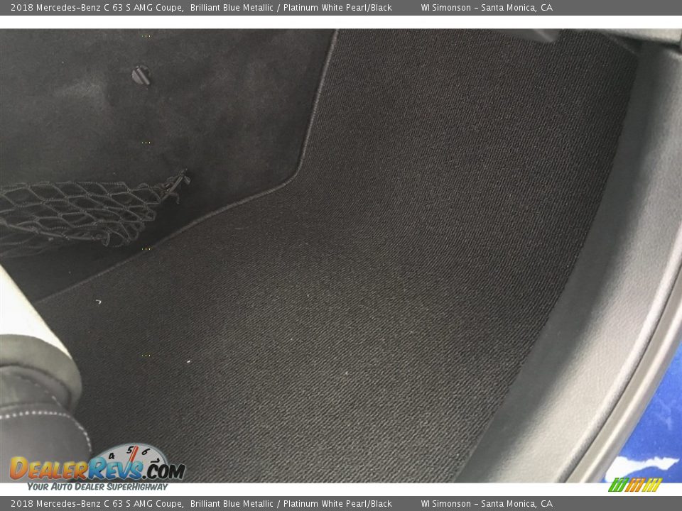 2018 Mercedes-Benz C 63 S AMG Coupe Brilliant Blue Metallic / Platinum White Pearl/Black Photo #29