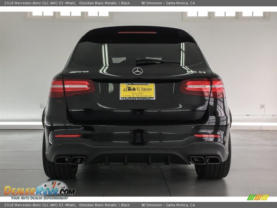 2018 Mercedes-Benz GLC AMG 63 4Matic Obsidian Black Metallic / Black Photo #3