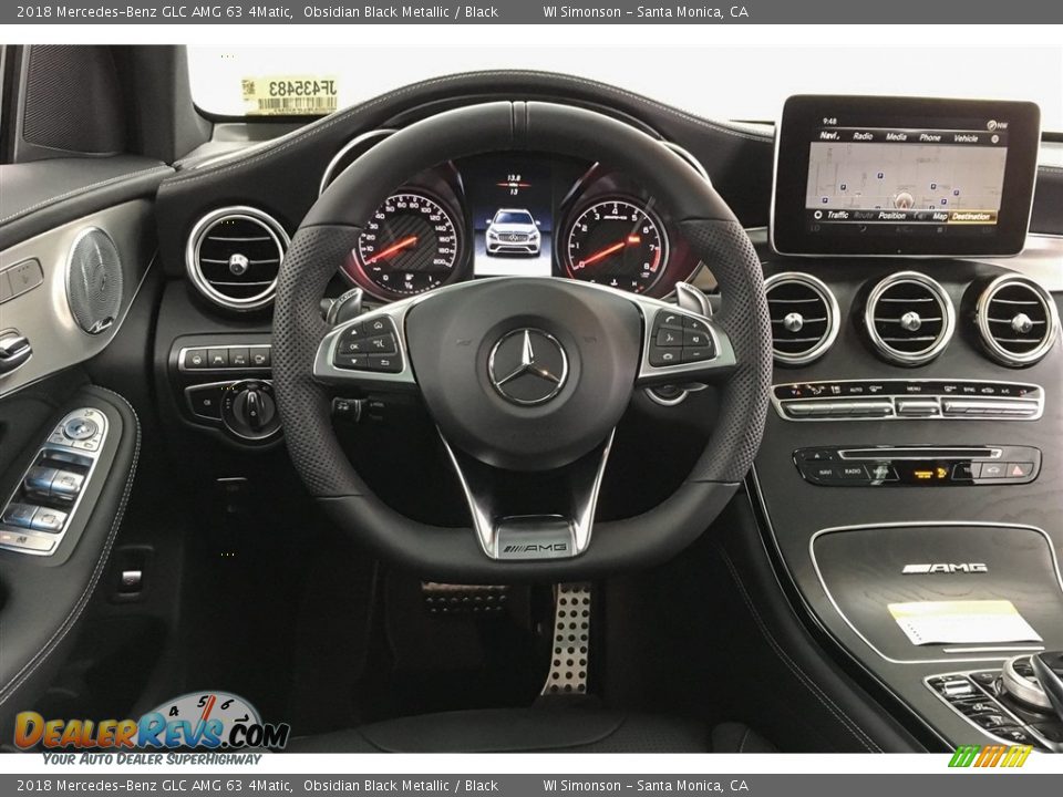 2018 Mercedes-Benz GLC AMG 63 4Matic Obsidian Black Metallic / Black Photo #4