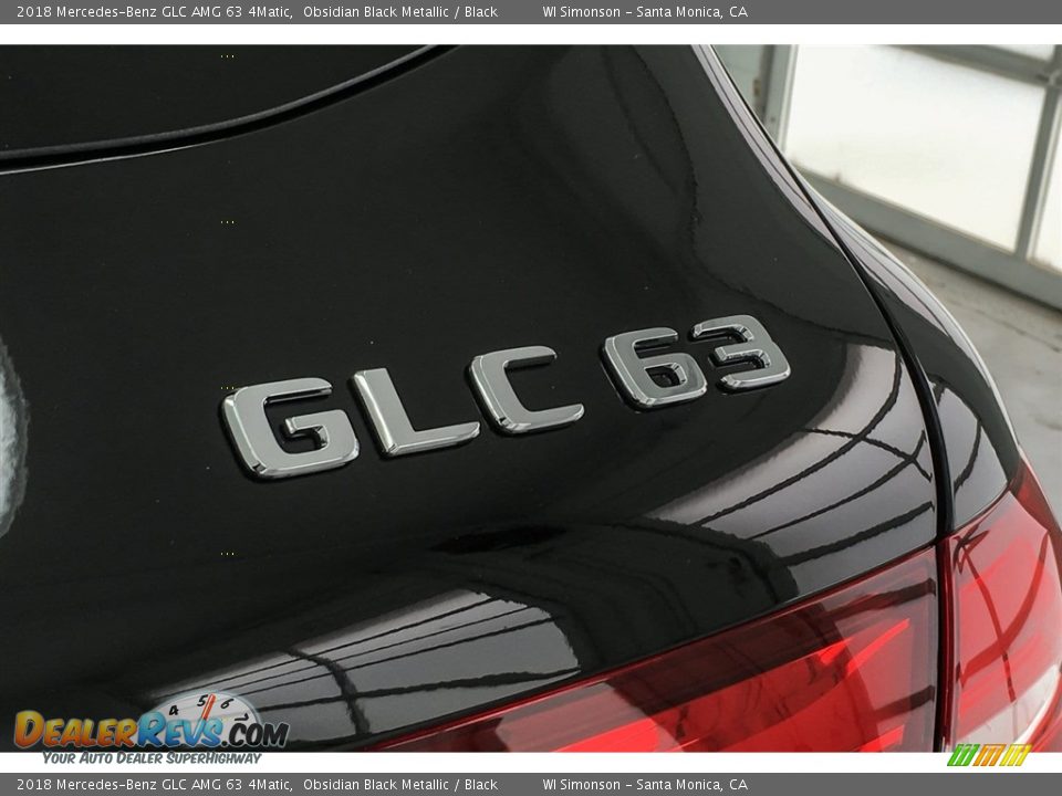 2018 Mercedes-Benz GLC AMG 63 4Matic Obsidian Black Metallic / Black Photo #7
