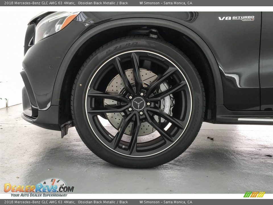 2018 Mercedes-Benz GLC AMG 63 4Matic Obsidian Black Metallic / Black Photo #8