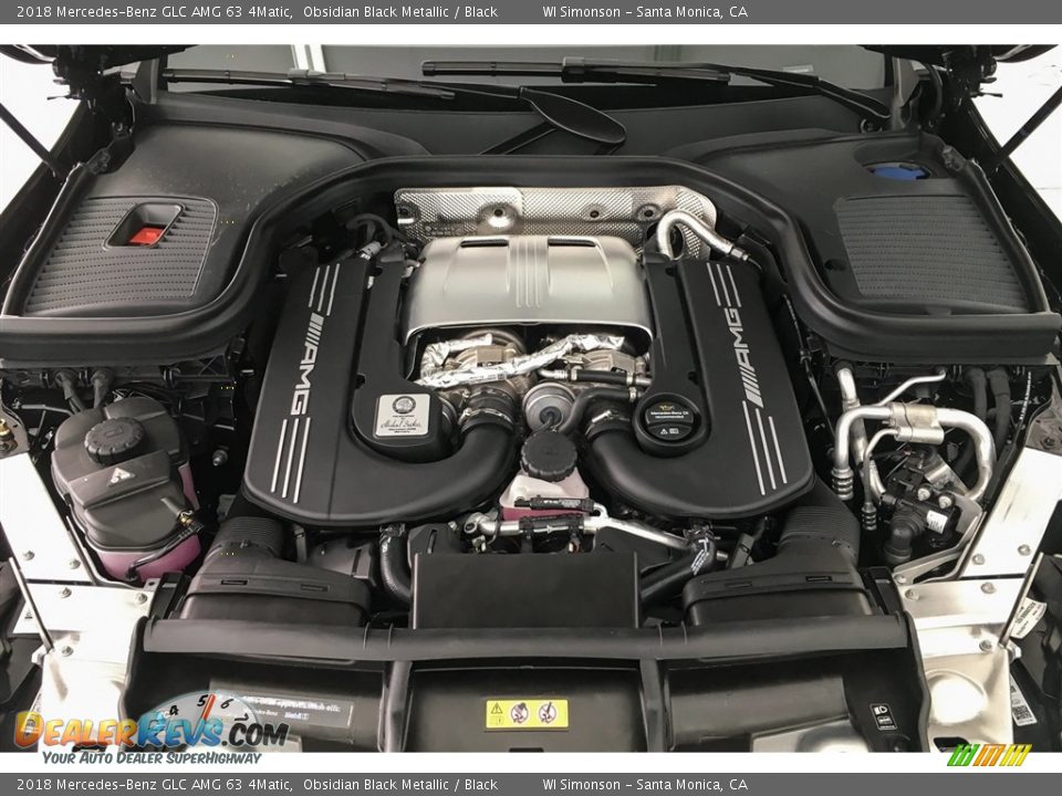 2018 Mercedes-Benz GLC AMG 63 4Matic Obsidian Black Metallic / Black Photo #9