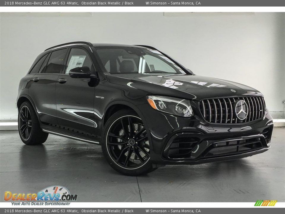 2018 Mercedes-Benz GLC AMG 63 4Matic Obsidian Black Metallic / Black Photo #12