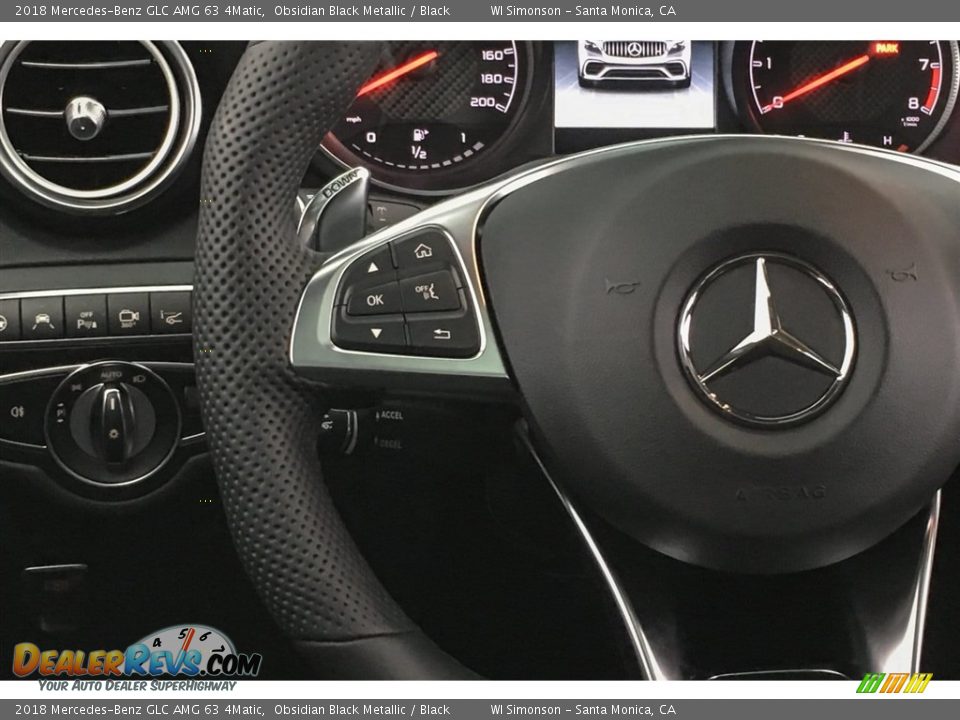 2018 Mercedes-Benz GLC AMG 63 4Matic Obsidian Black Metallic / Black Photo #18