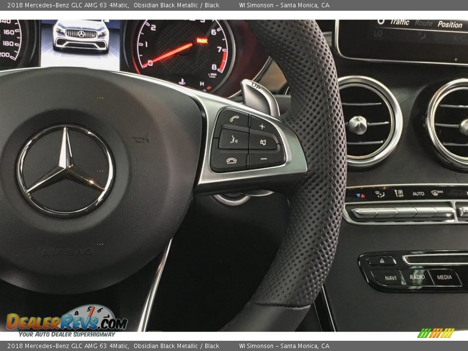 2018 Mercedes-Benz GLC AMG 63 4Matic Obsidian Black Metallic / Black Photo #19