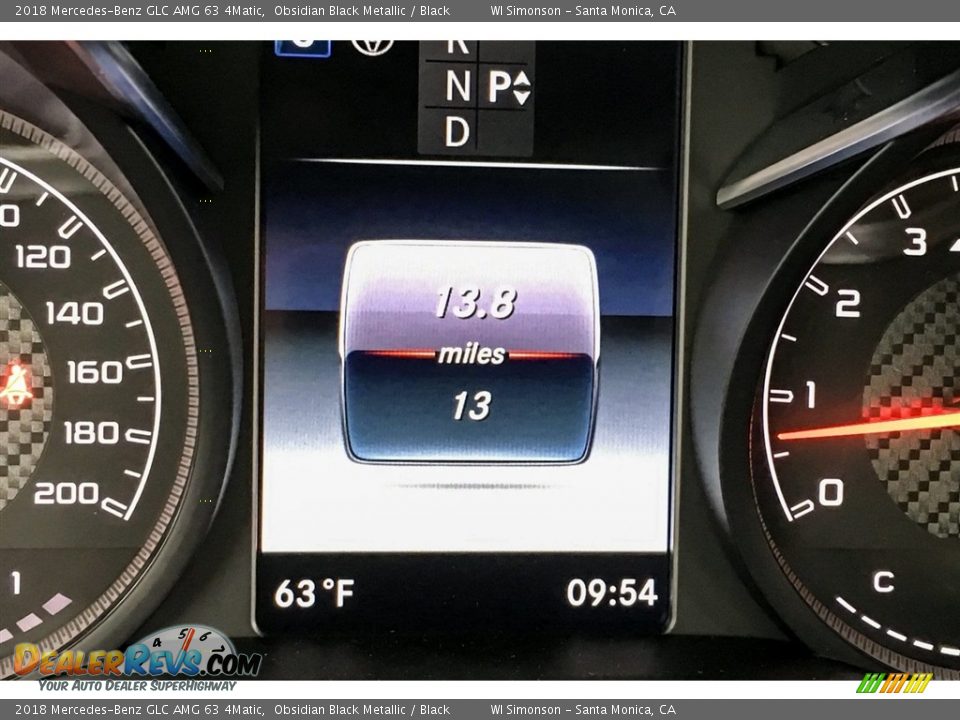 2018 Mercedes-Benz GLC AMG 63 4Matic Obsidian Black Metallic / Black Photo #31