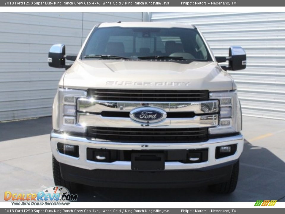 2018 Ford F250 Super Duty King Ranch Crew Cab 4x4 White Gold / King Ranch Kingsville Java Photo #2