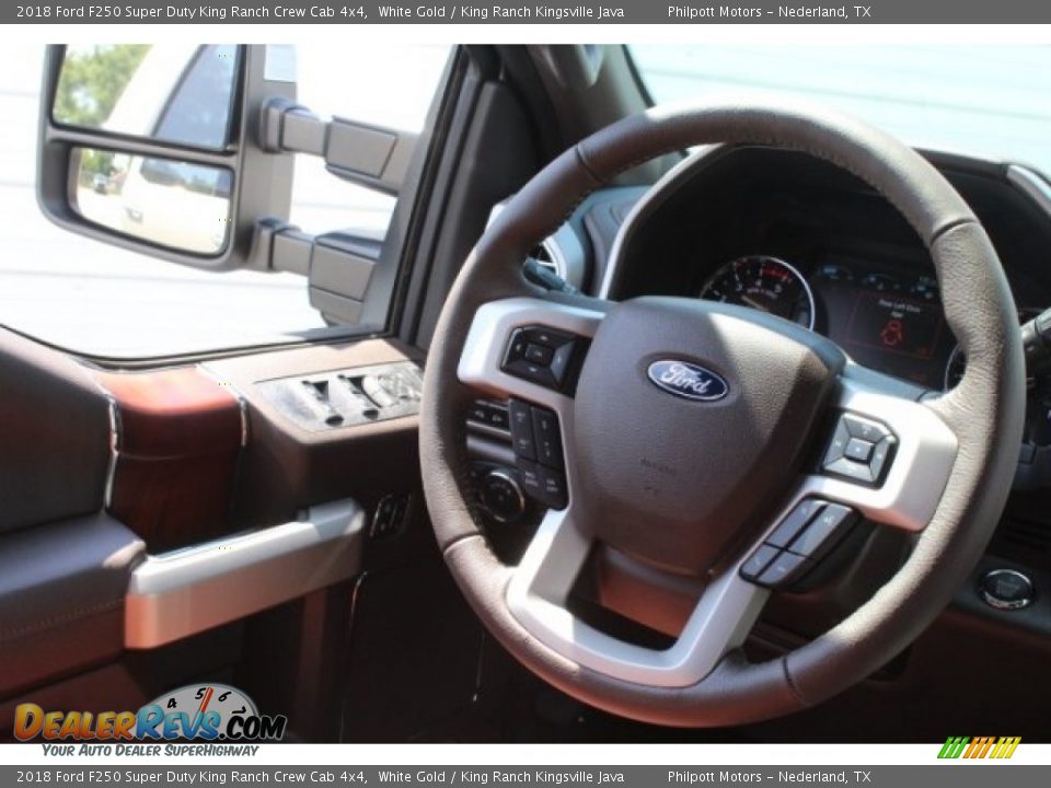 2018 Ford F250 Super Duty King Ranch Crew Cab 4x4 White Gold / King Ranch Kingsville Java Photo #27