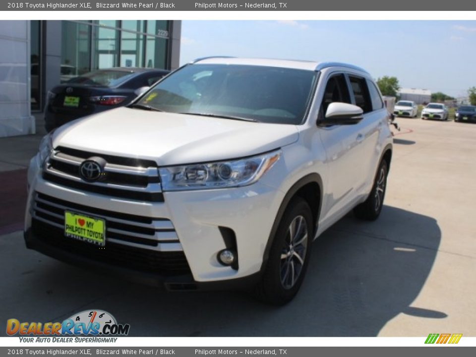 2018 Toyota Highlander XLE Blizzard White Pearl / Black Photo #3