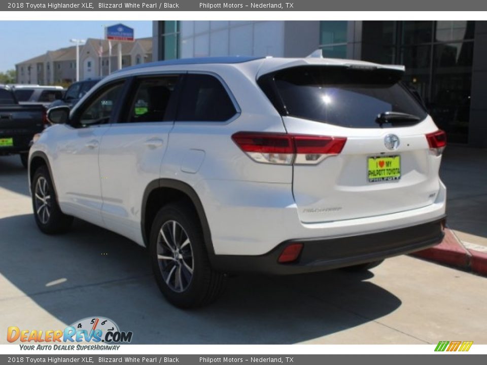2018 Toyota Highlander XLE Blizzard White Pearl / Black Photo #6