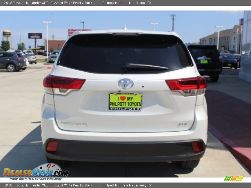 2018 Toyota Highlander XLE Blizzard White Pearl / Black Photo #7