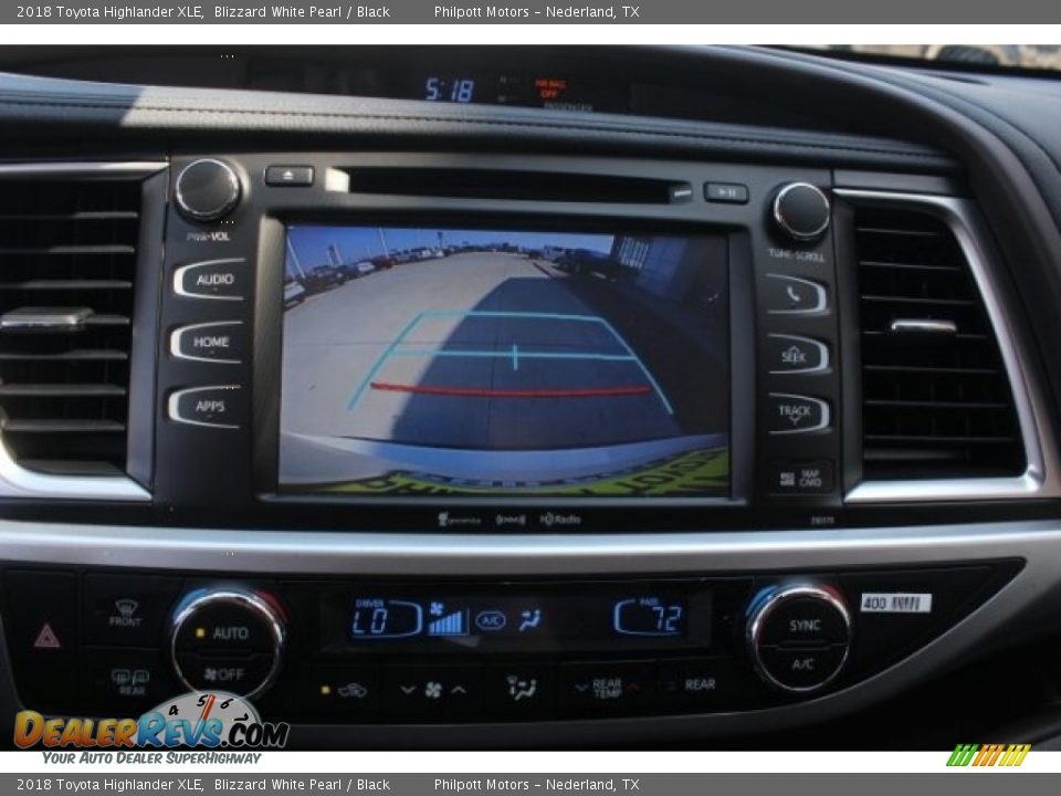 2018 Toyota Highlander XLE Blizzard White Pearl / Black Photo #15