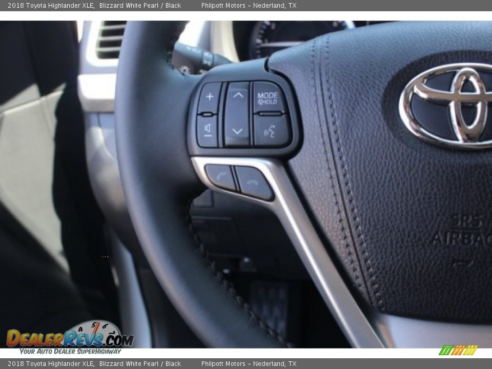 2018 Toyota Highlander XLE Blizzard White Pearl / Black Photo #19