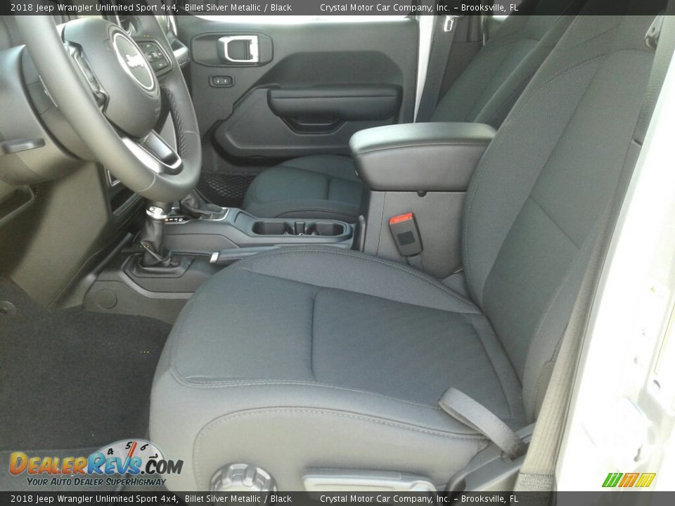 2018 Jeep Wrangler Unlimited Sport 4x4 Billet Silver Metallic / Black Photo #9