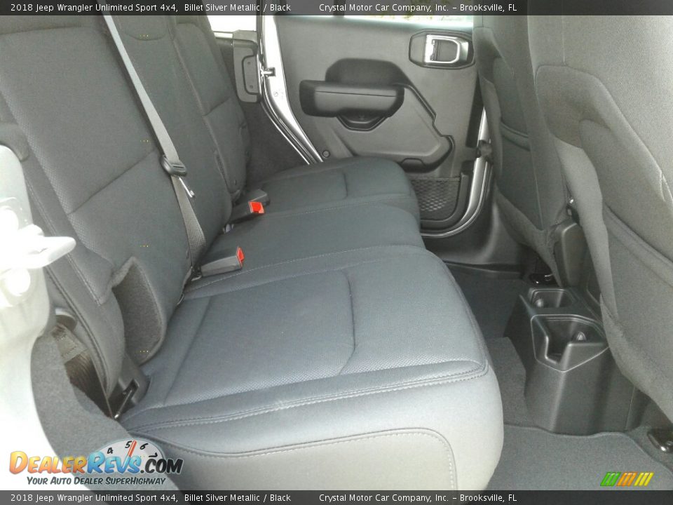 2018 Jeep Wrangler Unlimited Sport 4x4 Billet Silver Metallic / Black Photo #11