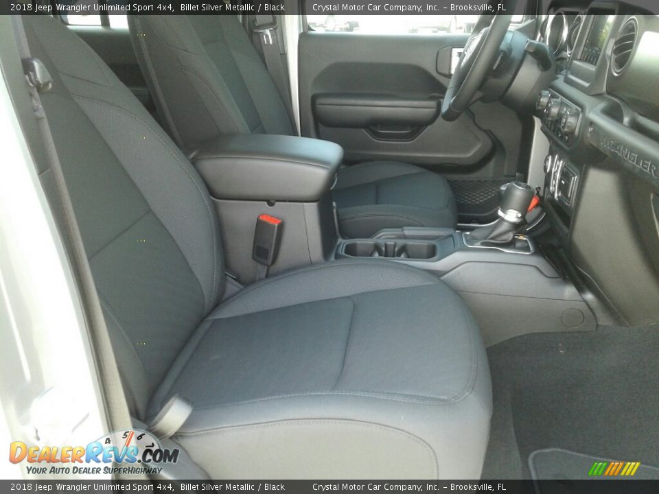 2018 Jeep Wrangler Unlimited Sport 4x4 Billet Silver Metallic / Black Photo #12