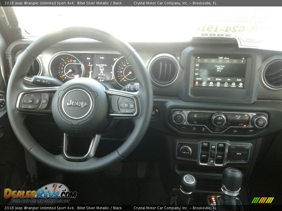2018 Jeep Wrangler Unlimited Sport 4x4 Billet Silver Metallic / Black Photo #13