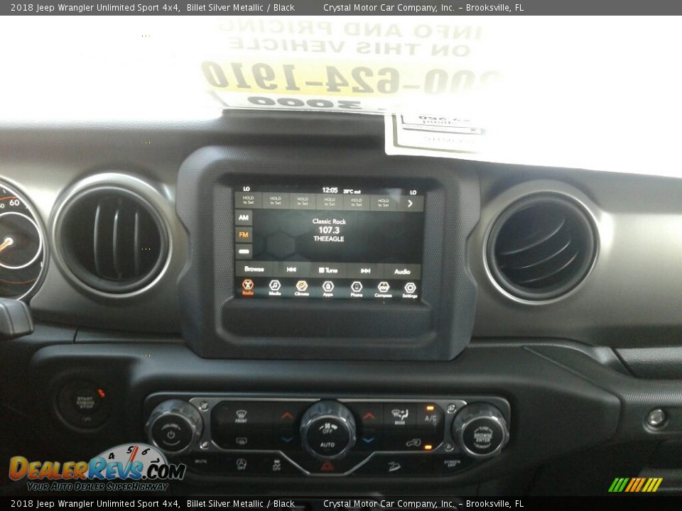 2018 Jeep Wrangler Unlimited Sport 4x4 Billet Silver Metallic / Black Photo #15
