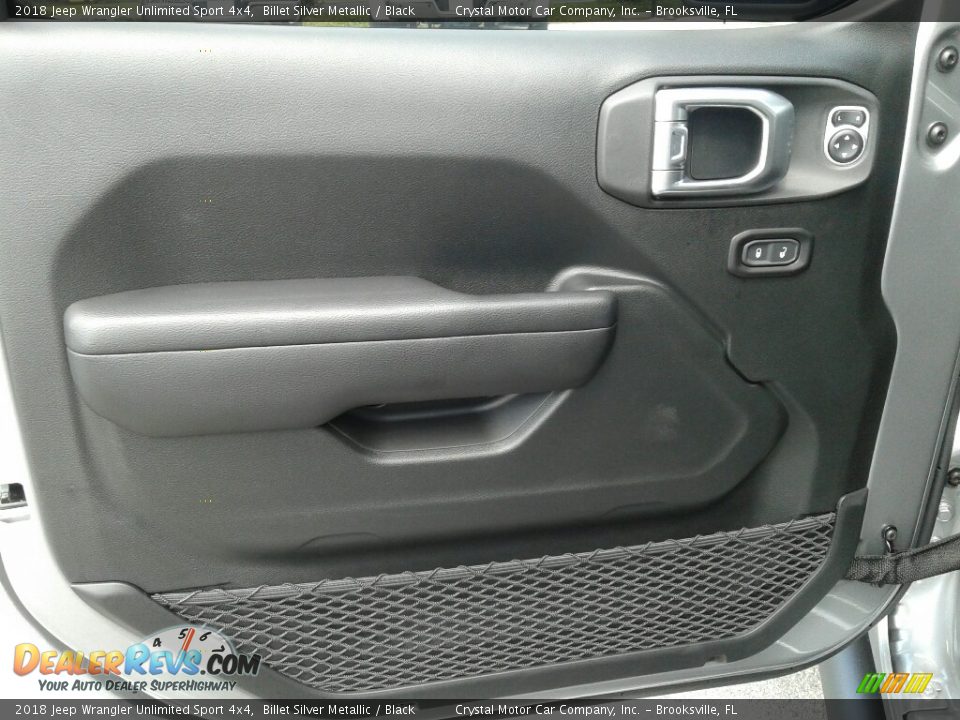2018 Jeep Wrangler Unlimited Sport 4x4 Billet Silver Metallic / Black Photo #17