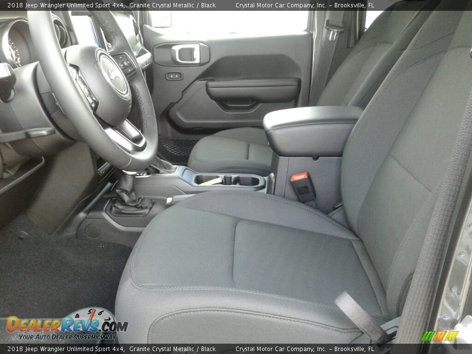 2018 Jeep Wrangler Unlimited Sport 4x4 Granite Crystal Metallic / Black Photo #9