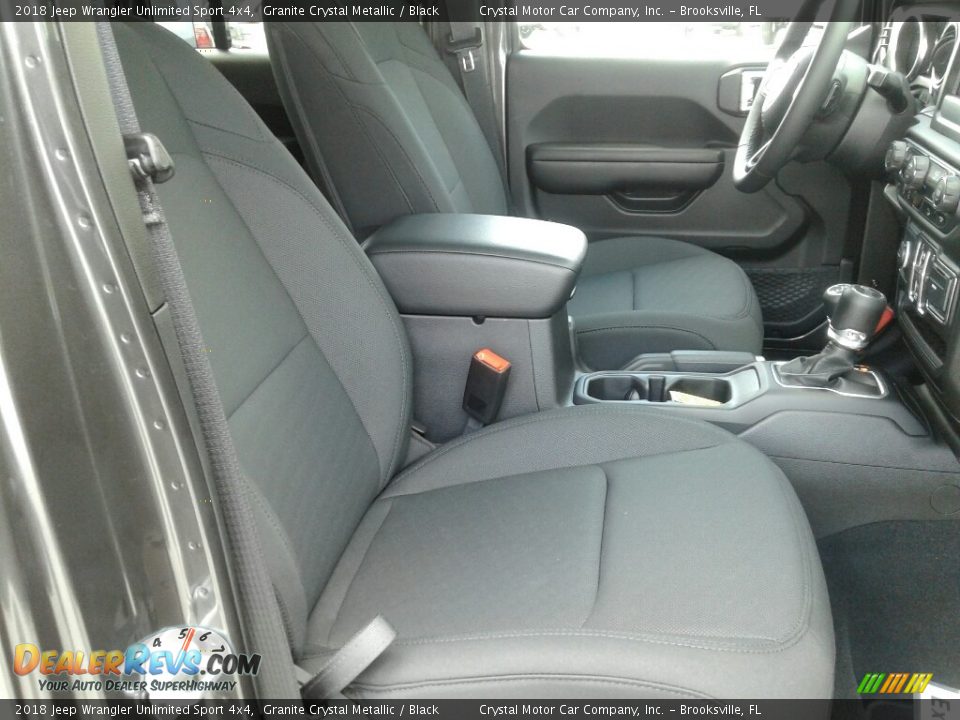 2018 Jeep Wrangler Unlimited Sport 4x4 Granite Crystal Metallic / Black Photo #11