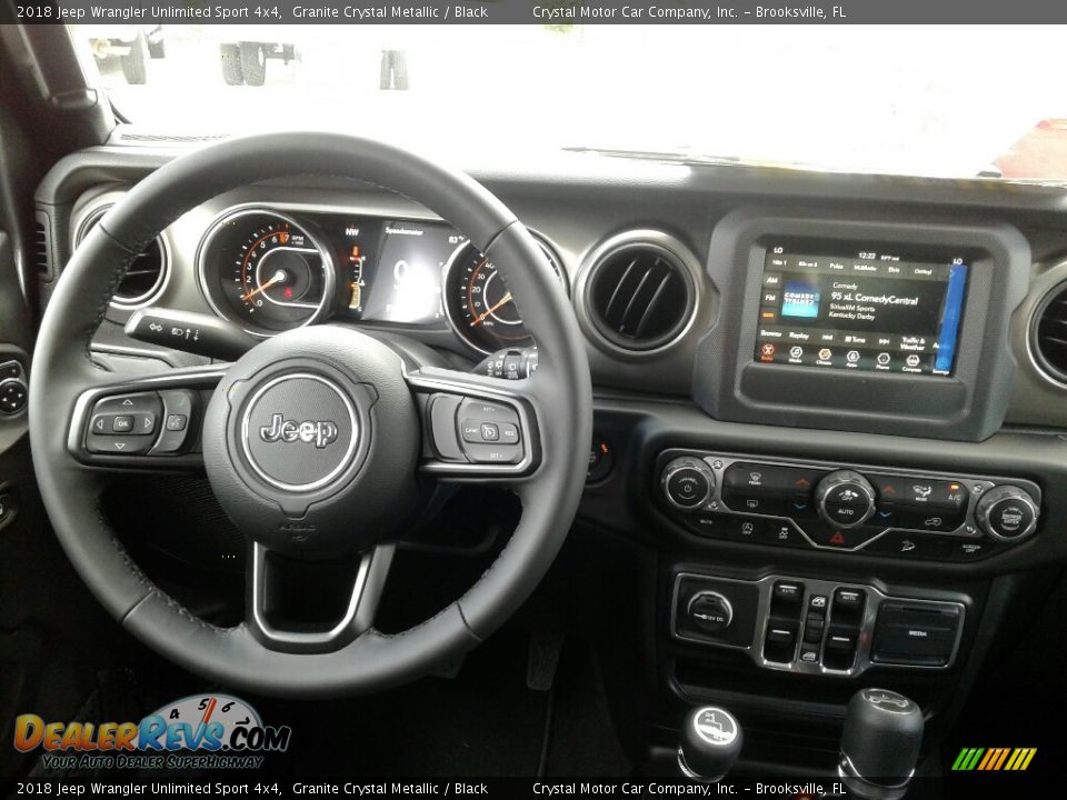 2018 Jeep Wrangler Unlimited Sport 4x4 Granite Crystal Metallic / Black Photo #12