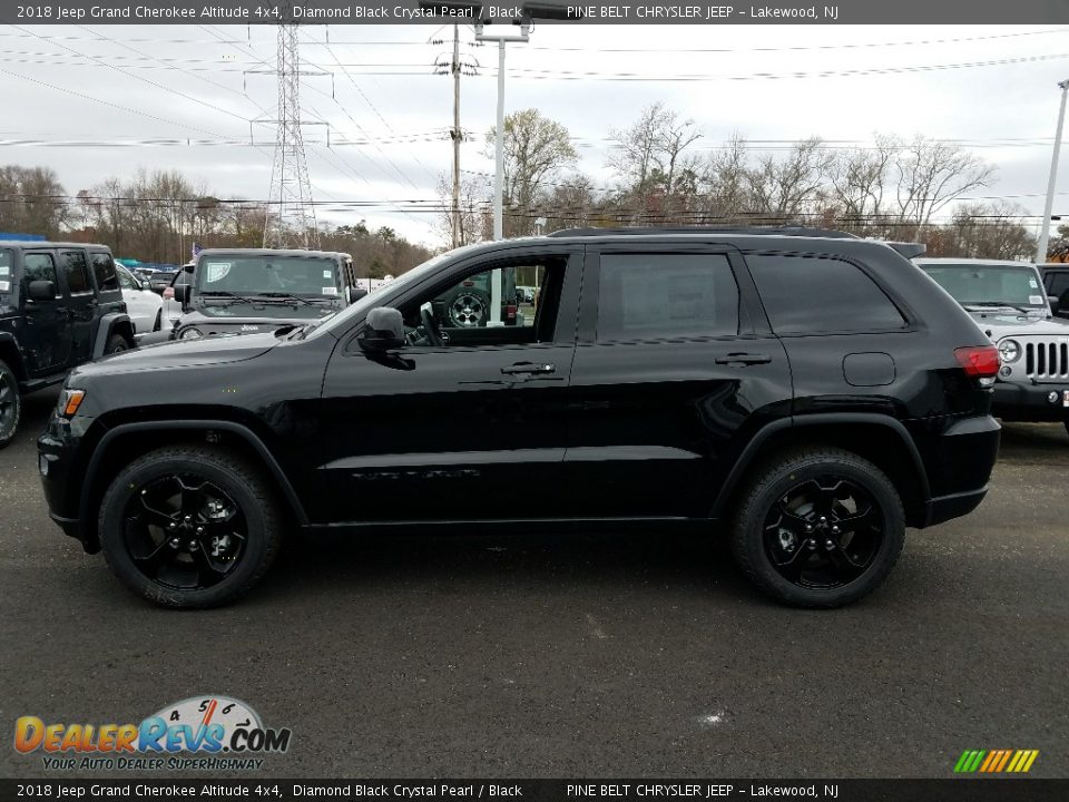 2018 Jeep Grand Cherokee Altitude 4x4 Diamond Black Crystal Pearl / Black Photo #3