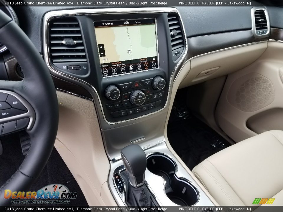 2018 Jeep Grand Cherokee Limited 4x4 Diamond Black Crystal Pearl / Black/Light Frost Beige Photo #10