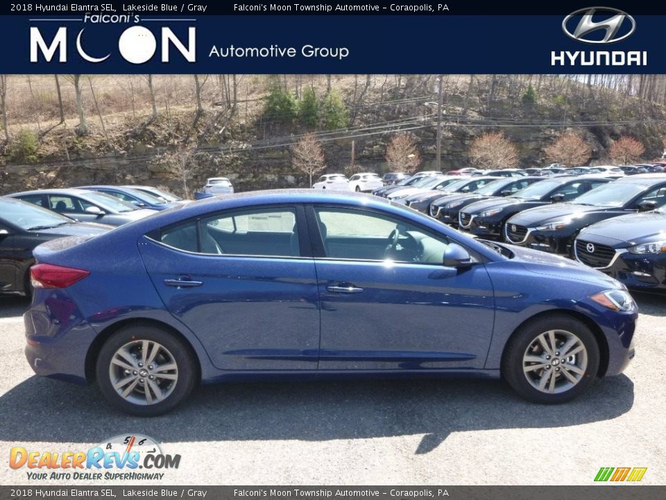 2018 Hyundai Elantra SEL Lakeside Blue / Gray Photo #1