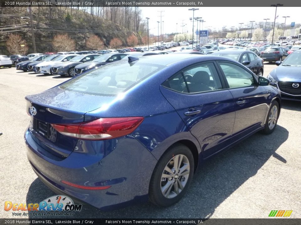 2018 Hyundai Elantra SEL Lakeside Blue / Gray Photo #2