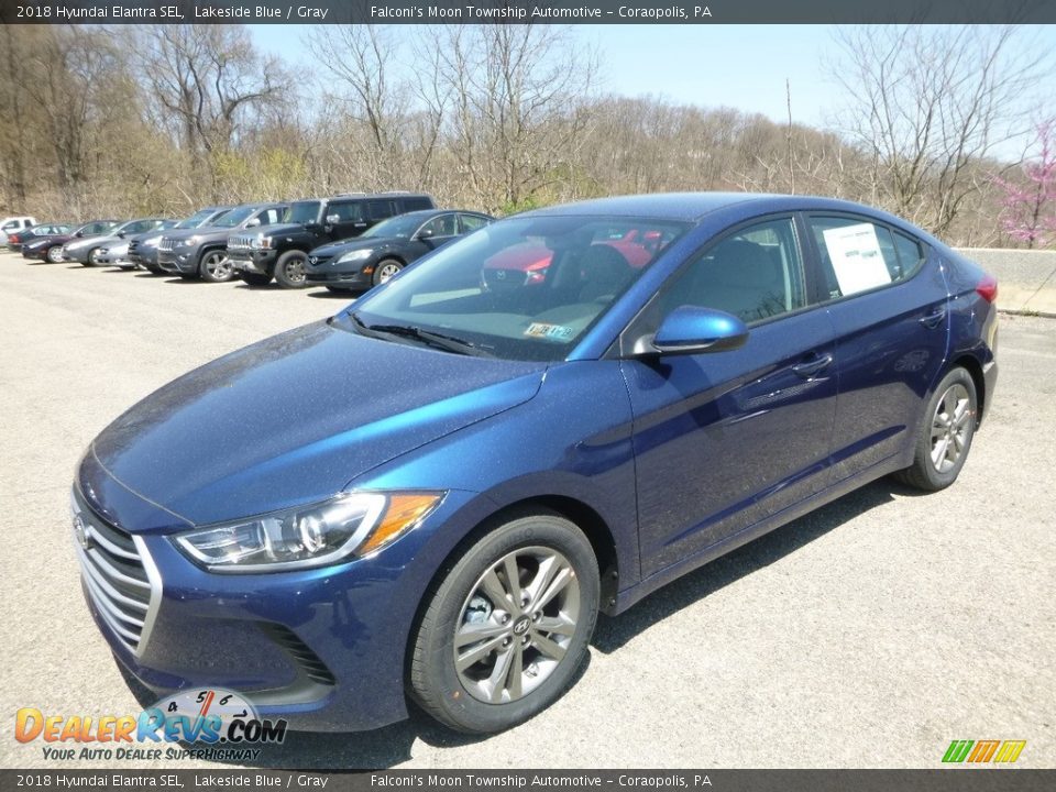 2018 Hyundai Elantra SEL Lakeside Blue / Gray Photo #5
