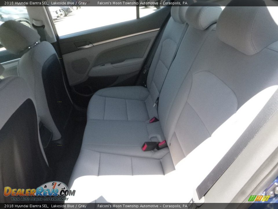 2018 Hyundai Elantra SEL Lakeside Blue / Gray Photo #9